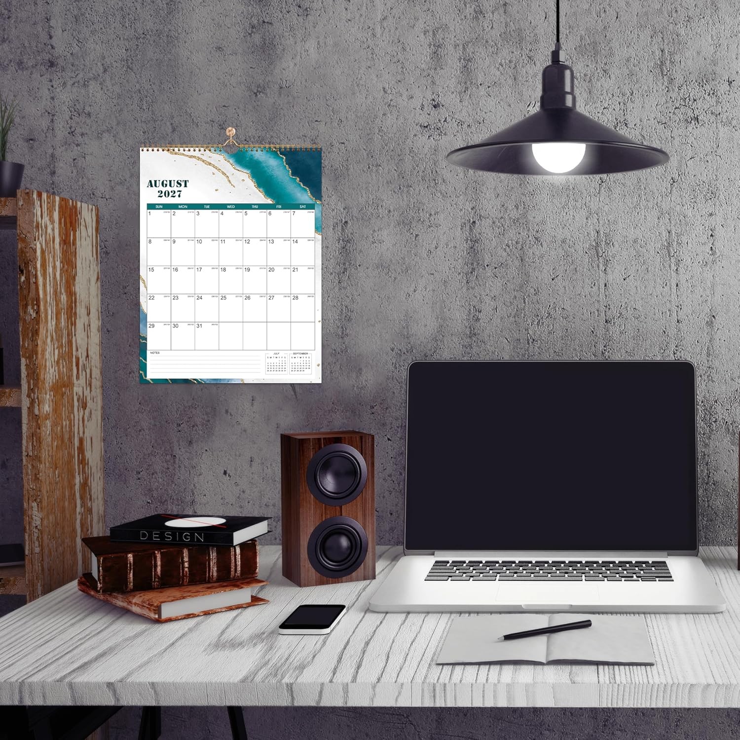 2027 Wall Calendar – JAN 2027 – DEC 2027, 12 Monthly Calendar, 2027 Pink