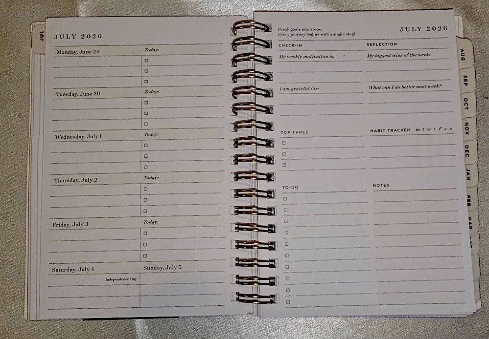 2026-2027 Blue Sky Day Designer Boutique Academic W&M Planner (4″ x 6″)