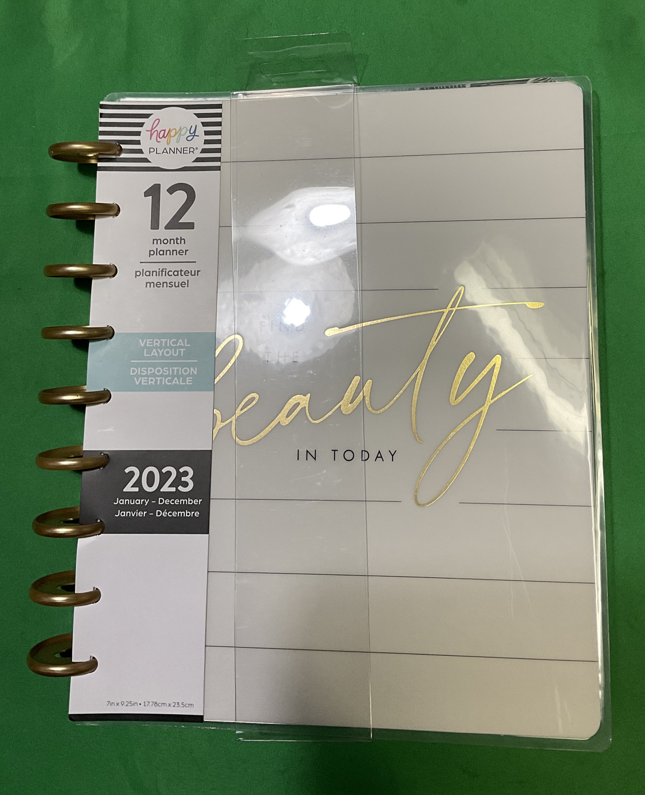 NEW! the Happy Planner 2023 GOLD & BLACK Happy Planner – CLASSIC Vertical Layout