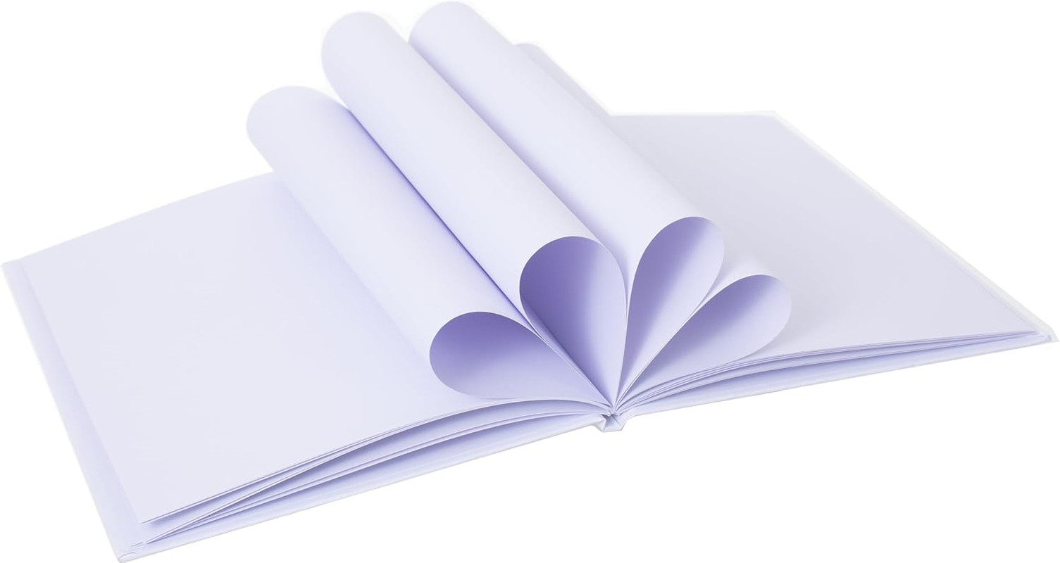 6 Pack Hardcover Blank Book,6X8 Inch Unlined Sketchbook Journal – 18 Sheets/36 P