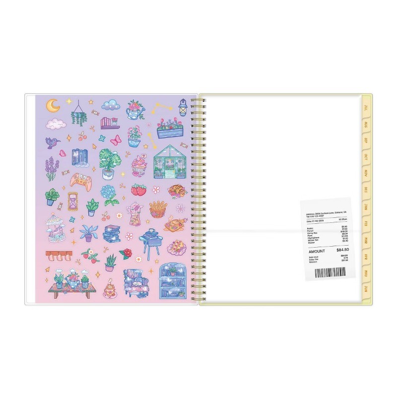 Unicorn Eclipse 8.5″x11″ 2026-2027 Weekly/Monthly Planner Lemons Smooth Frosted