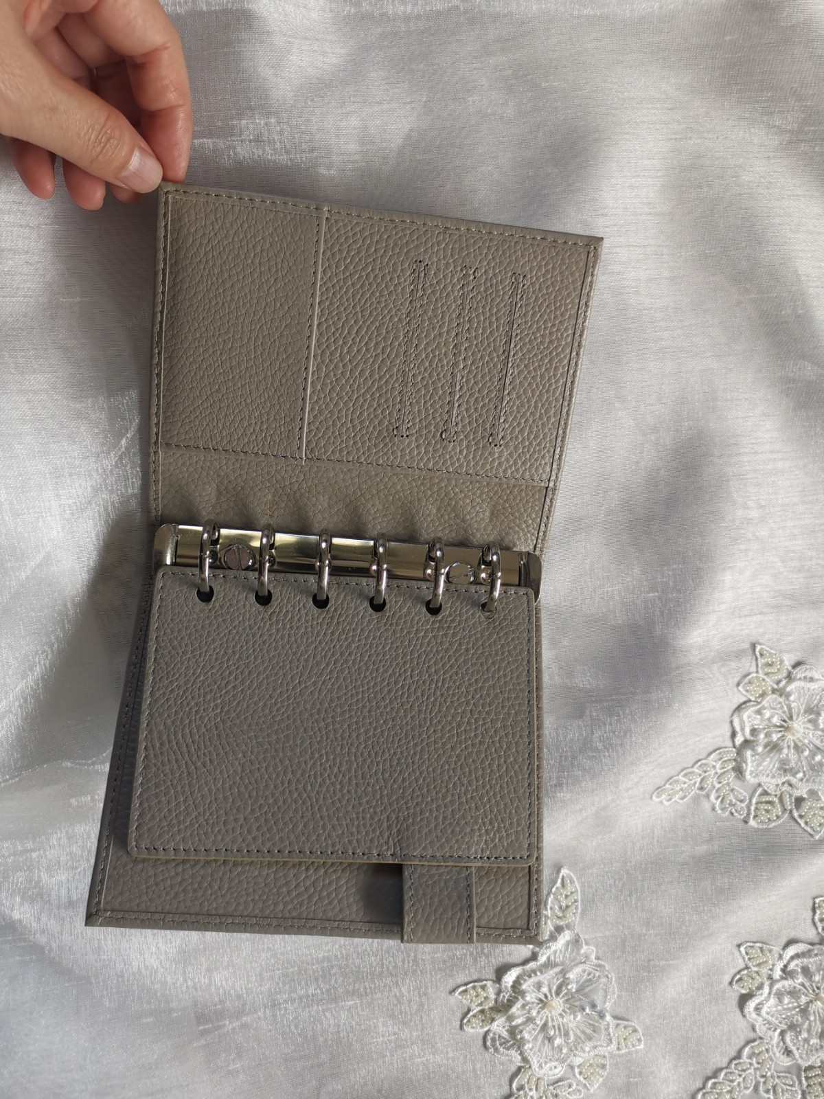 Moterm Versa Pocket Size Pebbled Grey Inner Book Binder Planner Only