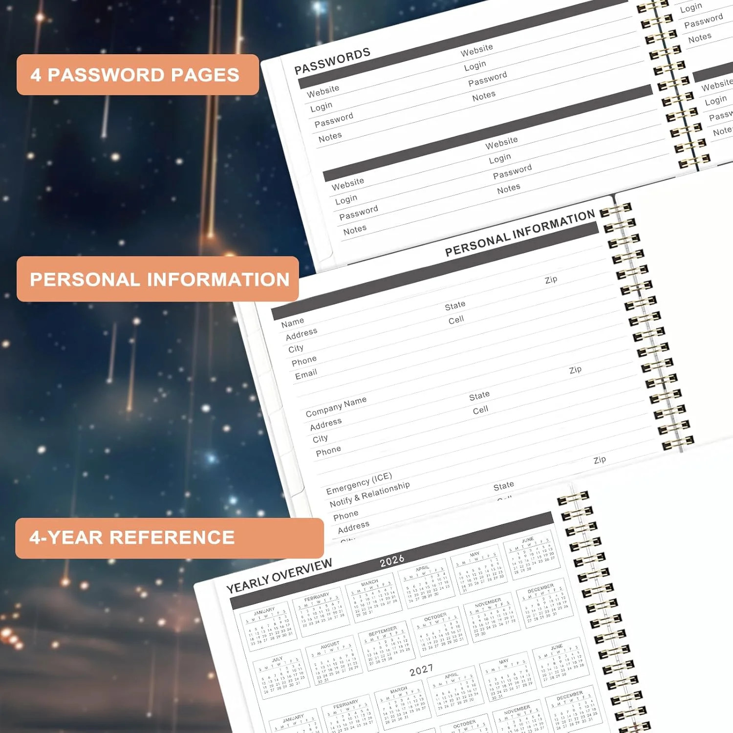 Monthly Planner 2026-2028 – 2 Year Planner 2026-2028, Jul.2026 – Jun.2028, 9″ x