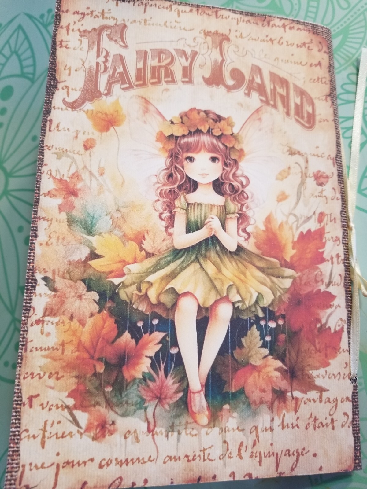 Junk Journal Blank Booklet “FOREST FAIRIES” HANDMADE FULL SIZED 9X6 40pgs