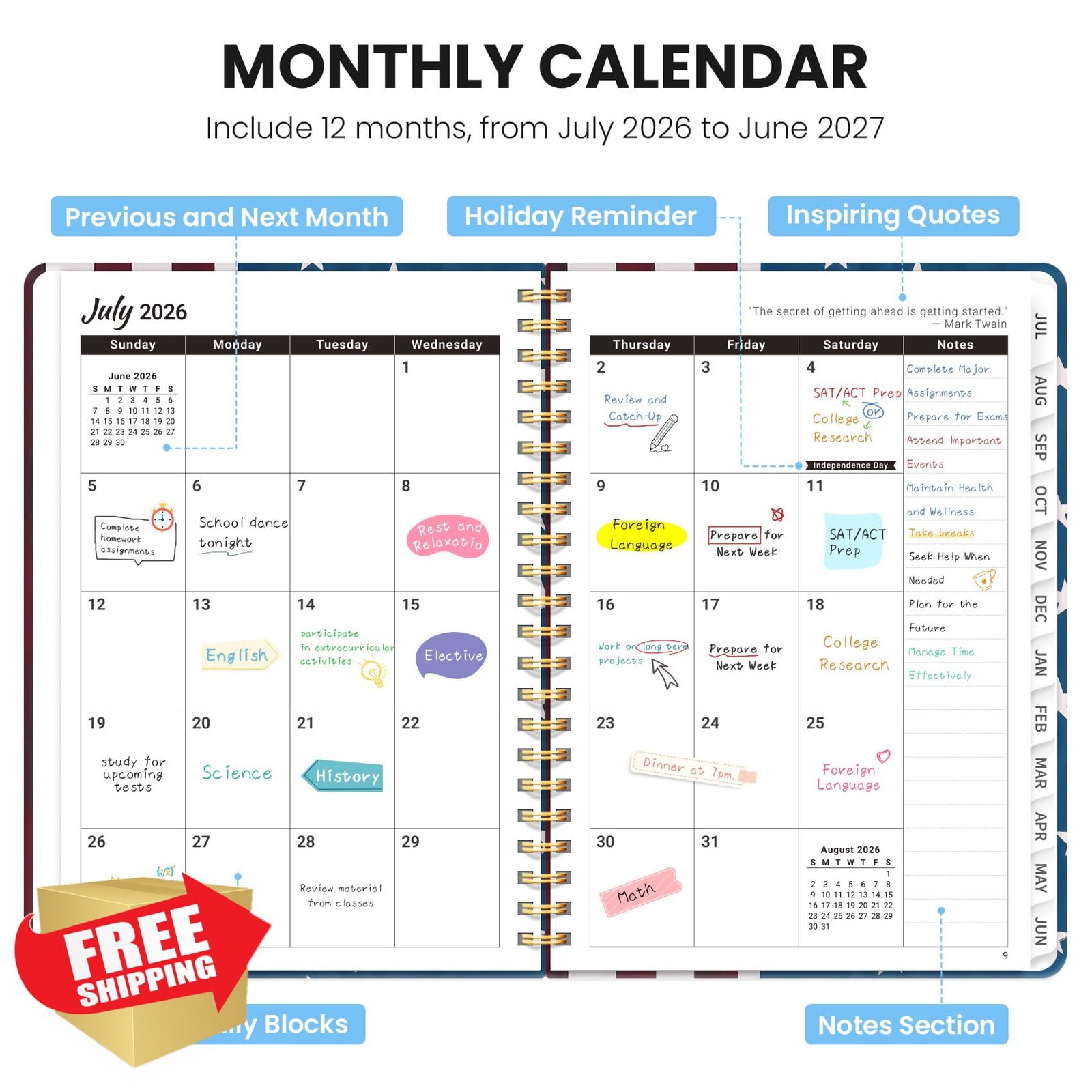 ZOTIA A5 Planner 6.3″x8.5″ P-Star Riders