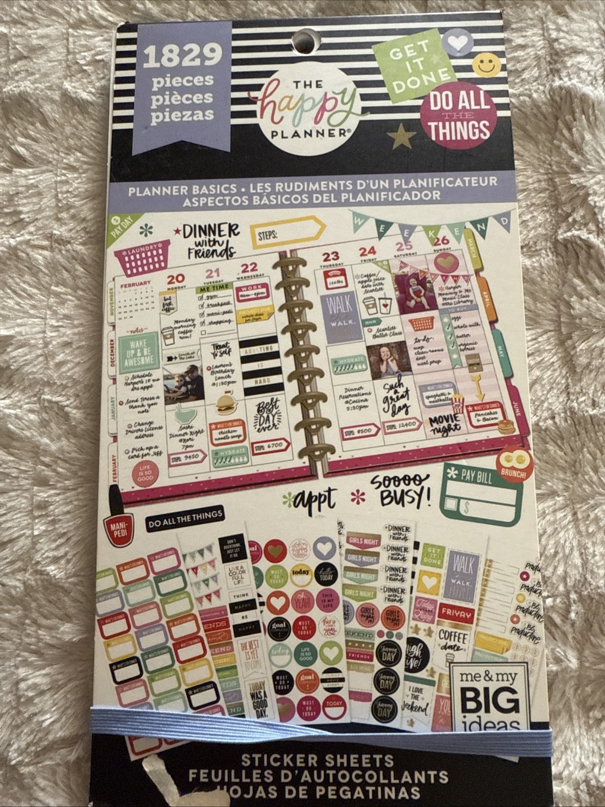 The Happy Planner Sticker Books LOT OF 3 Some Missing a Few Stickers
