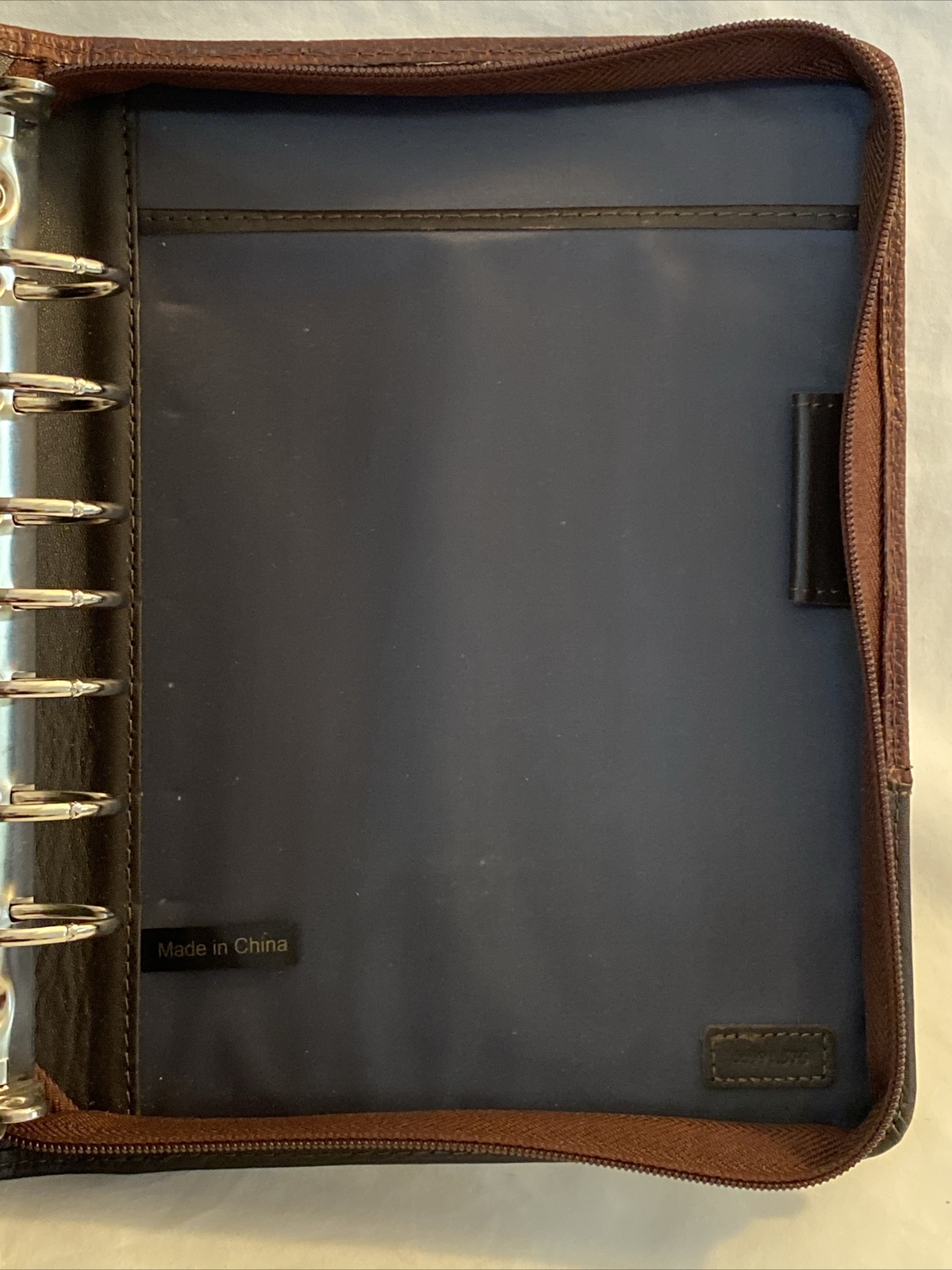 Franklin Covey LOGAN LEATHER OPEN BINDER 8.5”x 11” Chocolate Espresso NO BOX NEW