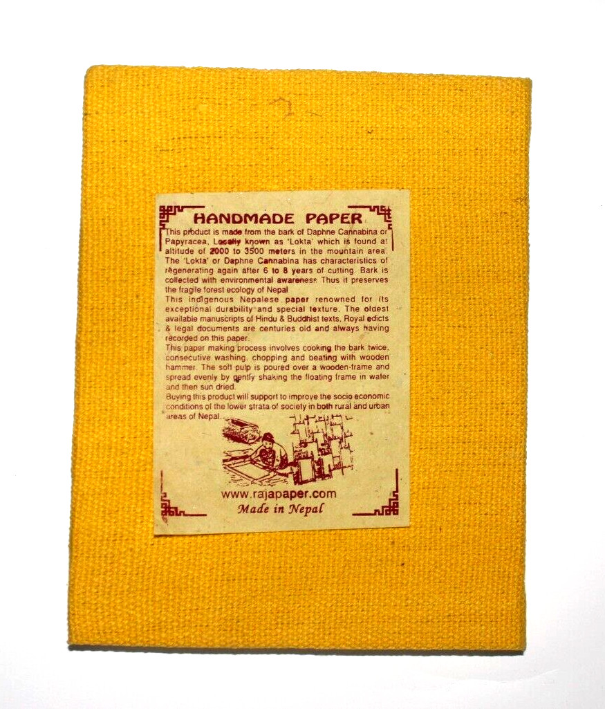 8″ x 6 “Nepali lokta paper note book