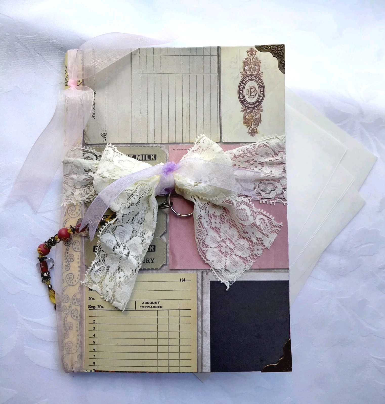 Vintage Theme Naked Journal 32 pages for Memories, Travel Log or Mementos (qs)