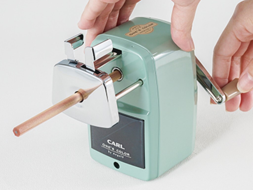 Carl Angel-5 A5PR3 Pencil Sharpener 4 Colors Cream/Pink/Light Blue/Light Green