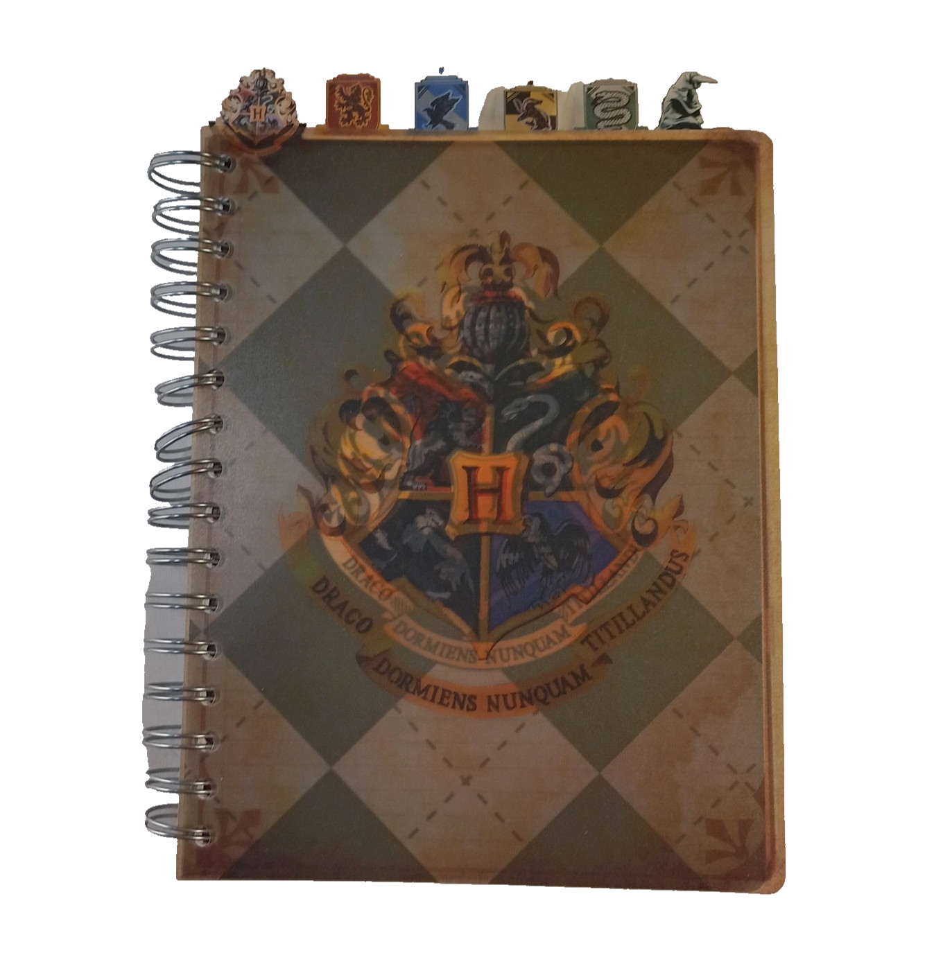 Harry Potter Hogwart Spiral Bound School Lined Graph Paper Tab Journal 6.5″x8.5″