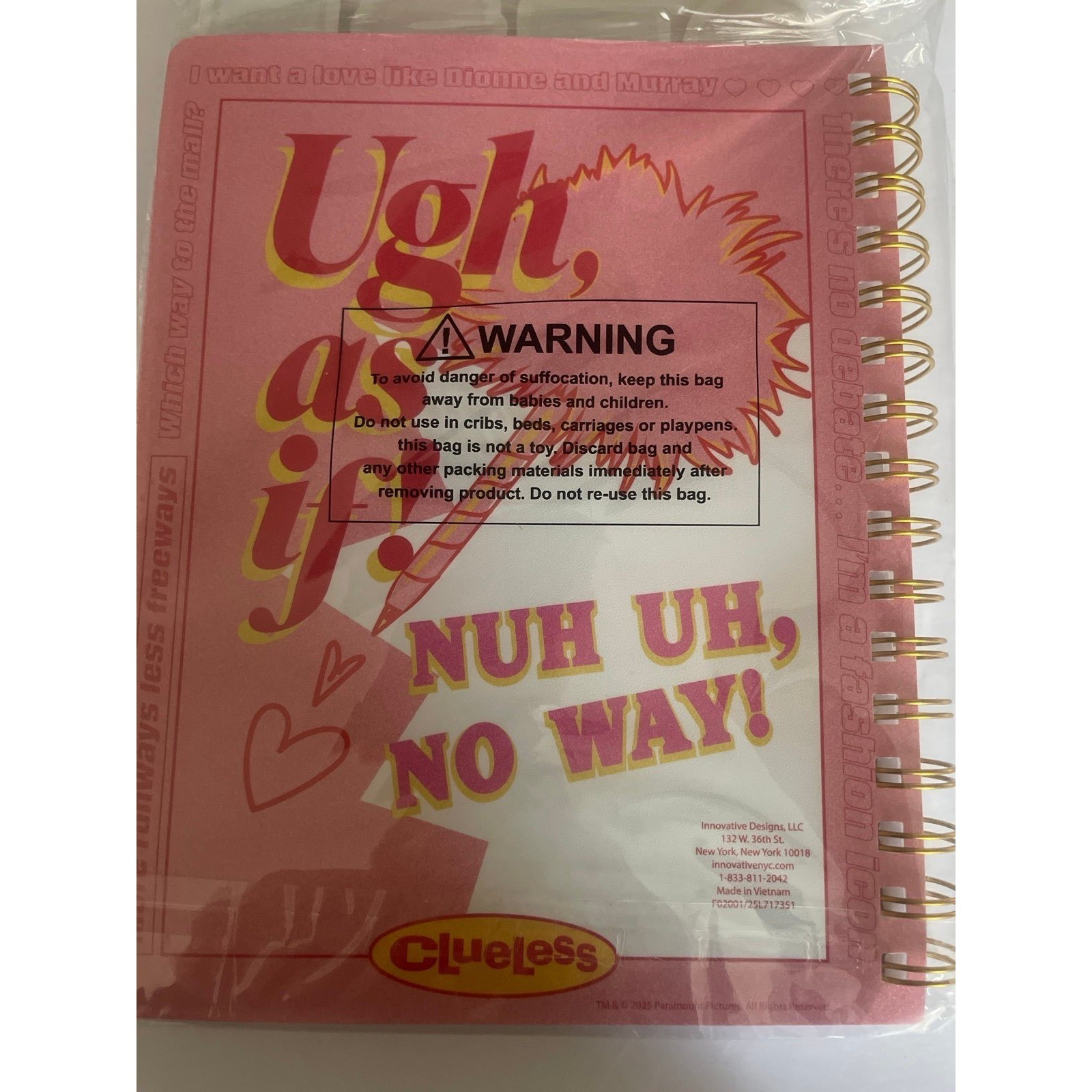 This Clueless 30th Anniversary journal + sticker set