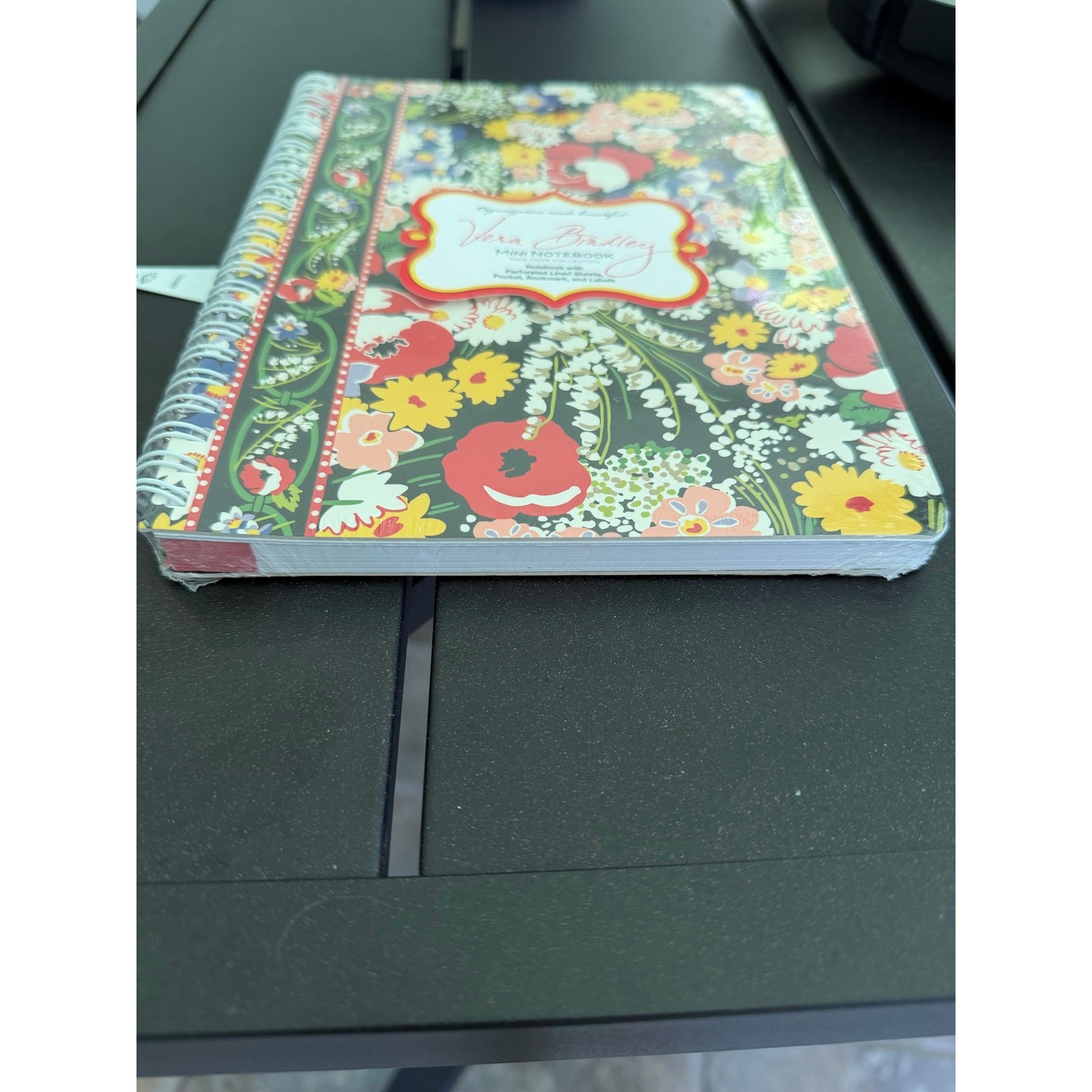 Vera Bradley Poppy Fields Small Spiral Notebook Hardcover Lined Pocket Journal