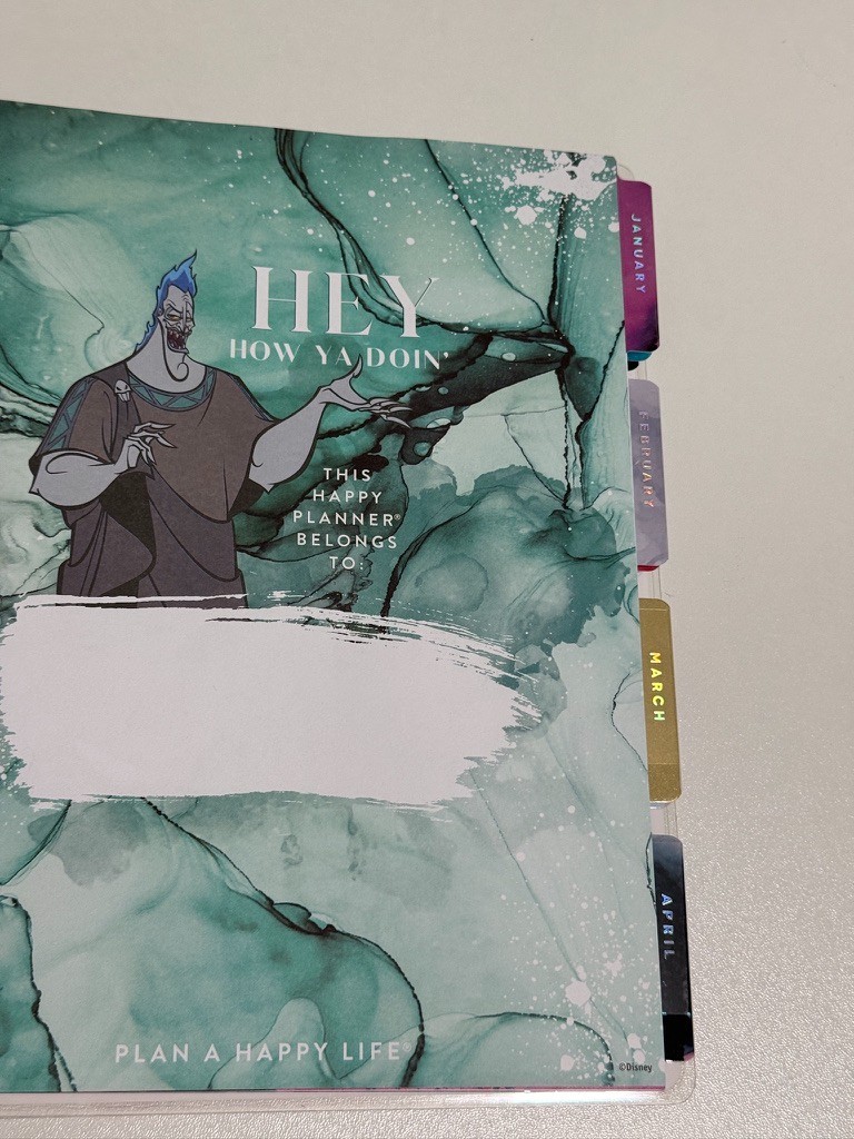 Undated Disney© Villains Classic Vertical Happy Planner