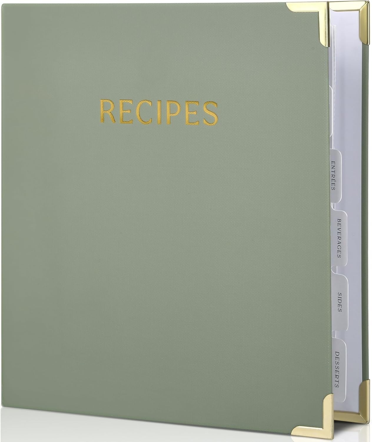 Aesthetic Recipe Binder with Polyester Waterproof cloth Cover – The Perfect R…