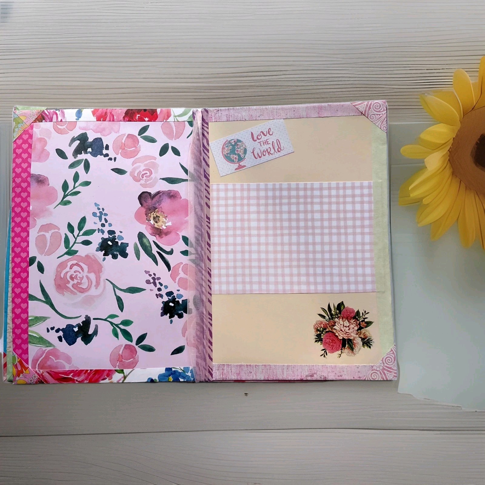 Vintage Theme Naked Journal 32 pages for Memories, Travel Log or Mementos (qs)