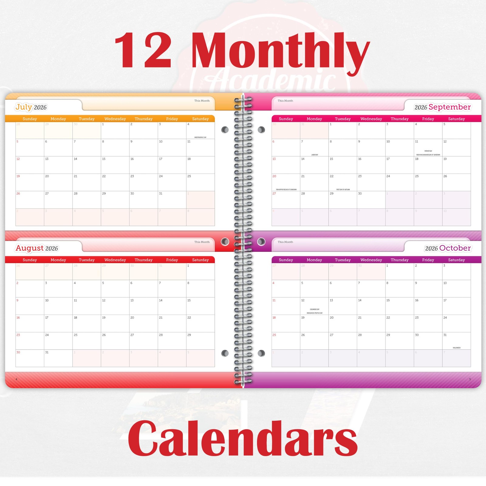 Daily Student Planner 2026-2027 Middle & High Large (8.5″ by 11″), Grey