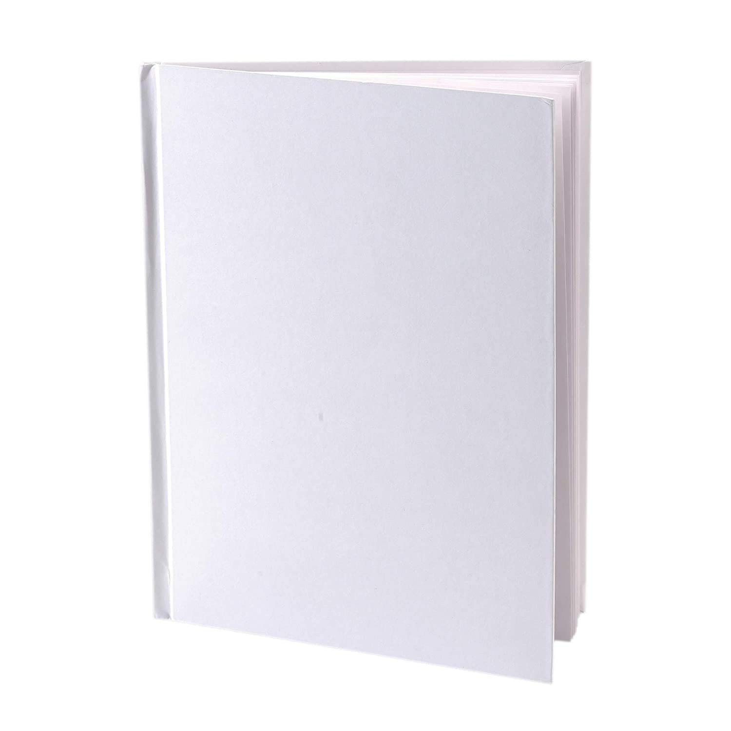 White Hardcover Blank Book 8.125 x 6.375 28 Pages for Kids Drawing Writing