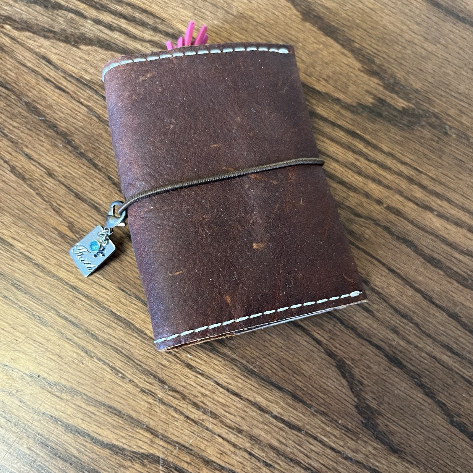 Chic Sparrow Brown Leather Traveler’s Notebook Pocket Sz Loop Journal Inserts