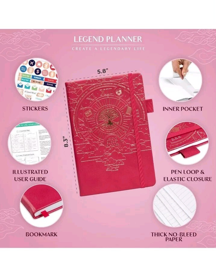 Legend Budget Planner – Undated Financial Planner Organizer & Budget Book