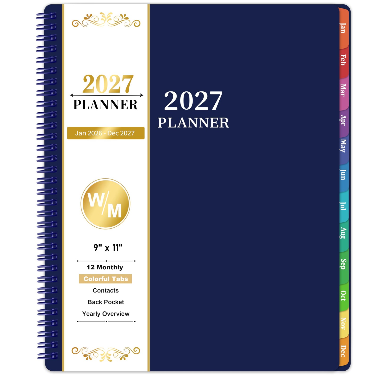 2027 Planner Weekly and Monthly – JAN 2027 – DEC 2027, 9″×11″, Calendar Plann…