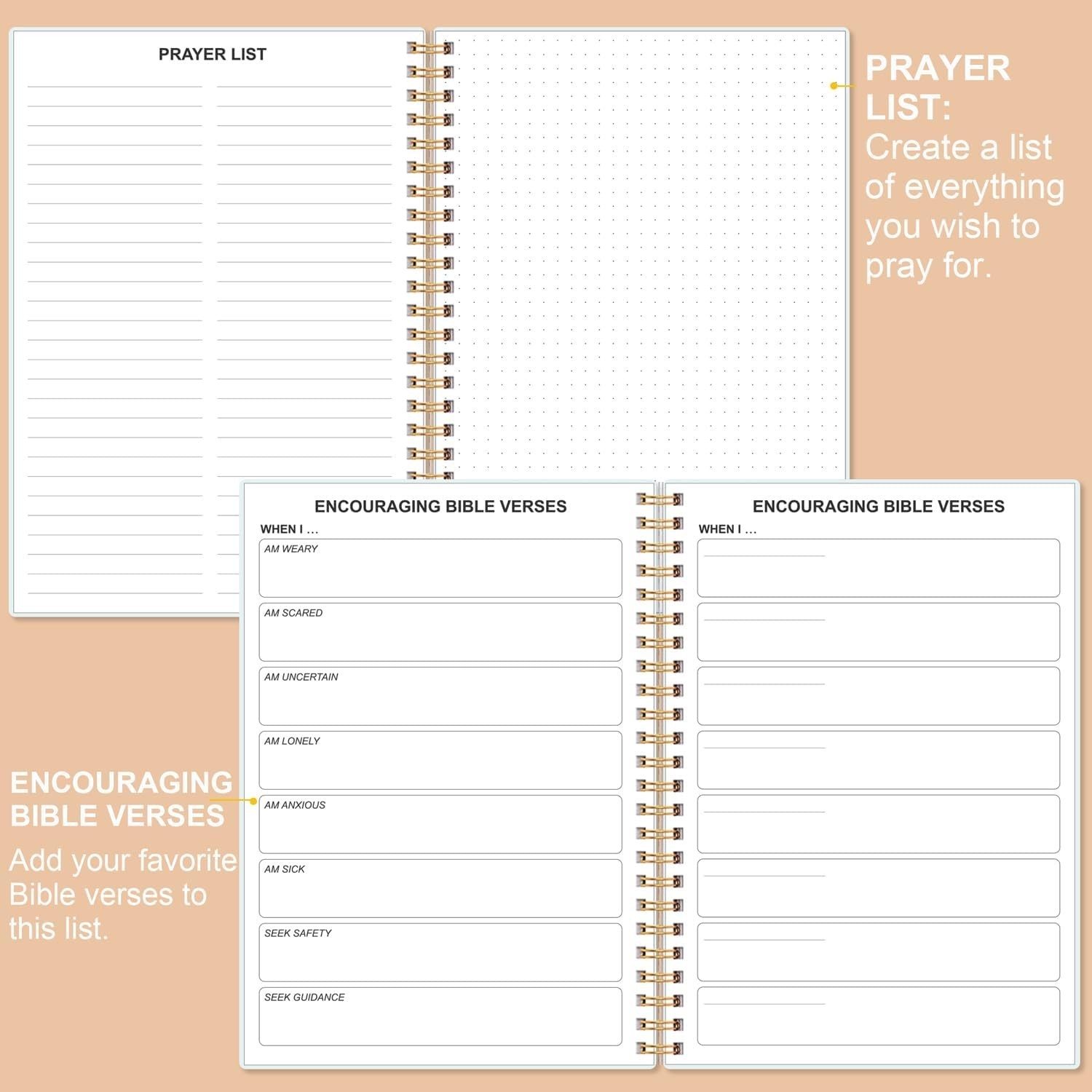 Bible Study Journal – Church Notes Notebooks – Note Taking & Journaling Kit, …