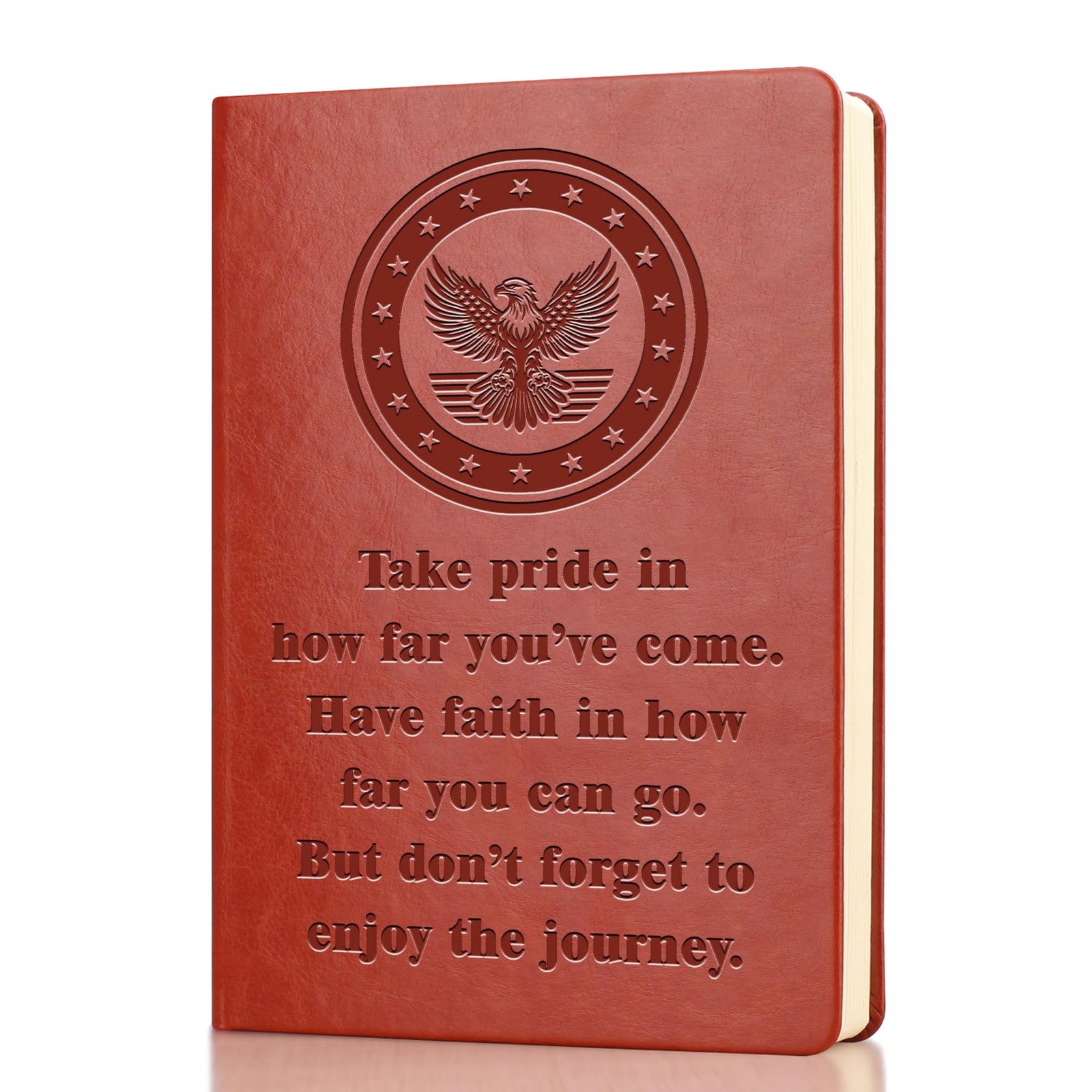 Army Leather Notebook Gift Take Pride in How Far You Have Come Military Deplo…