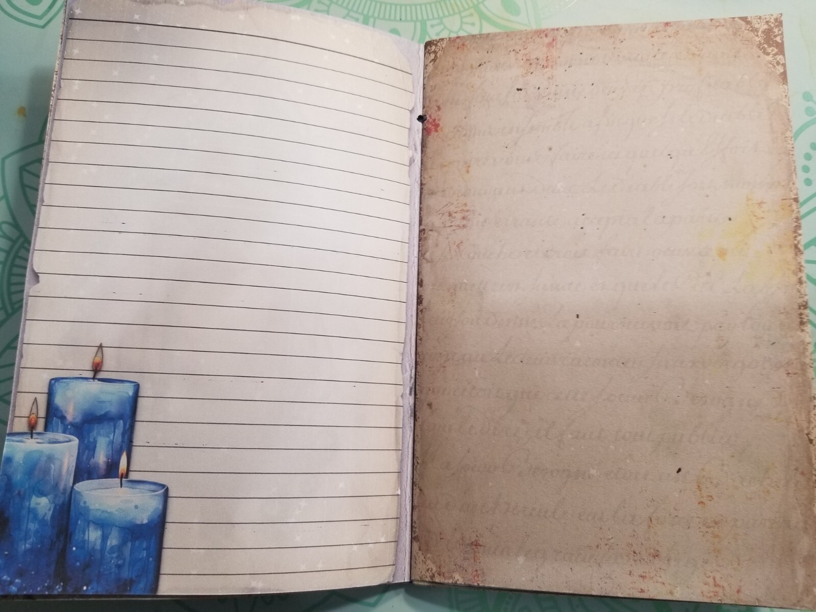 Junk Journal Booklet “NATURAL MAJICK” HANDMADE Cards, Pockets Ephemera Halloween