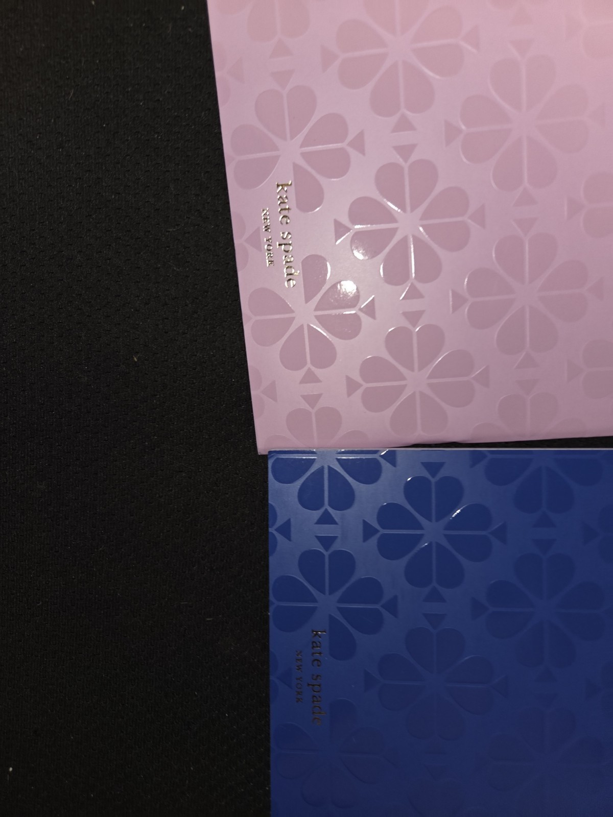 Pair Of Kate Spade Blue & Pink Spade Thin Notebooks