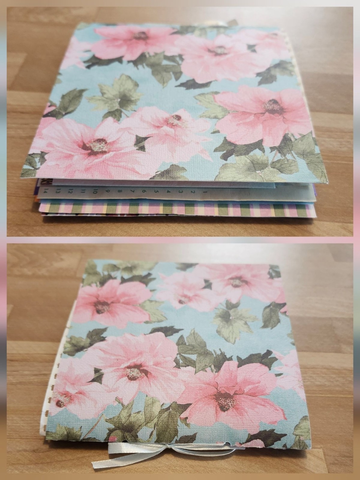 Colorful Floral Junk Journal Handmade 96 pages