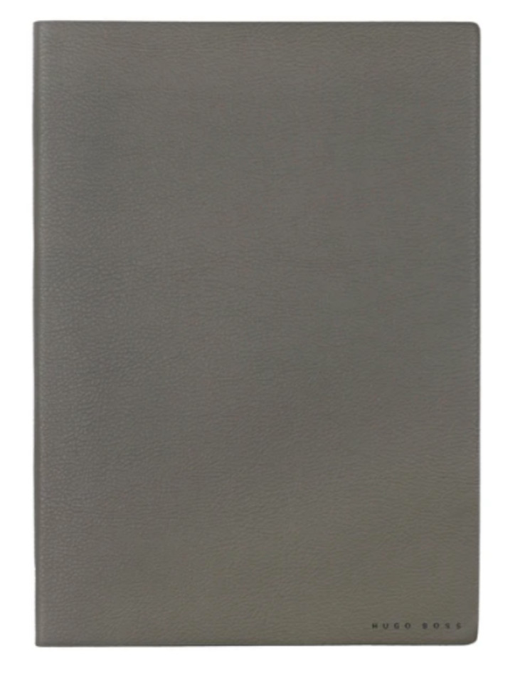 HTF Hugo Boss Plain Paper Notebook/ Journal 8.5”x6” (A-5) 160 Pgs Khaki