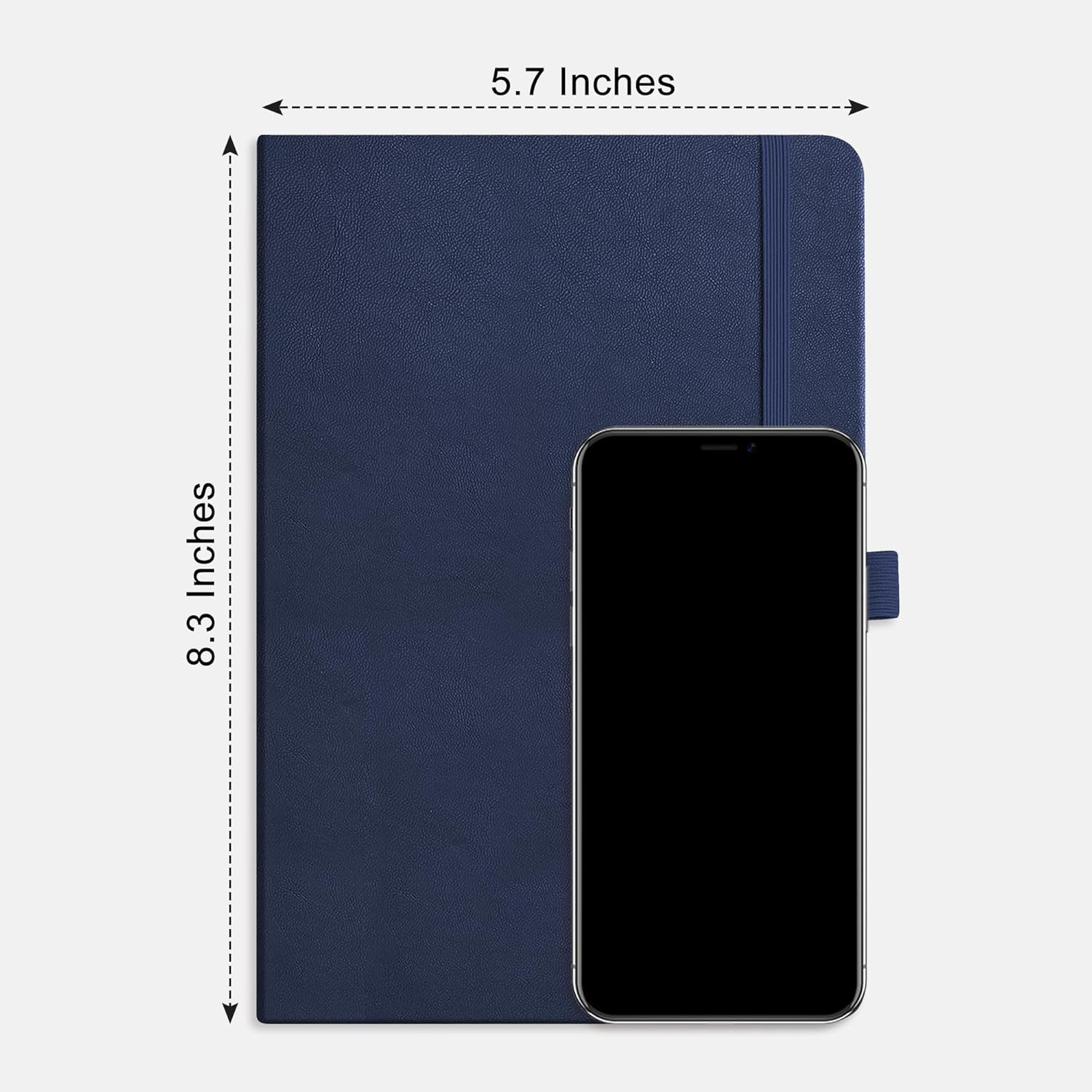 Lined Journal Notebook, 2-Pack, 192 Numbered Pages per Pack, A5 Medium Size (5.7