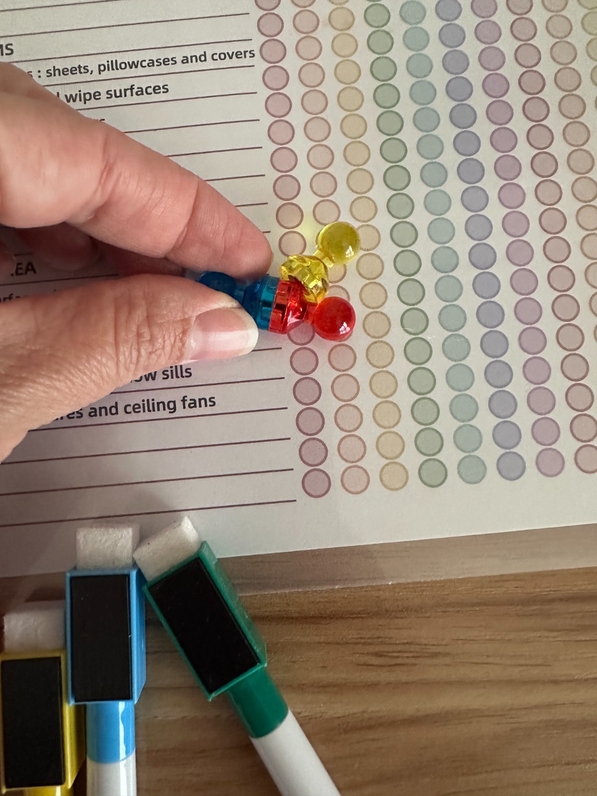 ADHD Spiraled Cleaning Planner Reusable Open Box