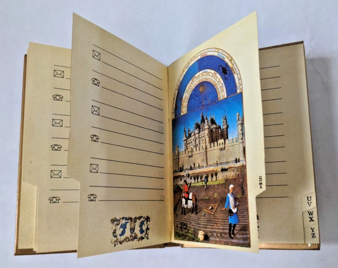 Coppenrath Verlag Très Riches Heures Illuminated Manuscript Address Book 1994