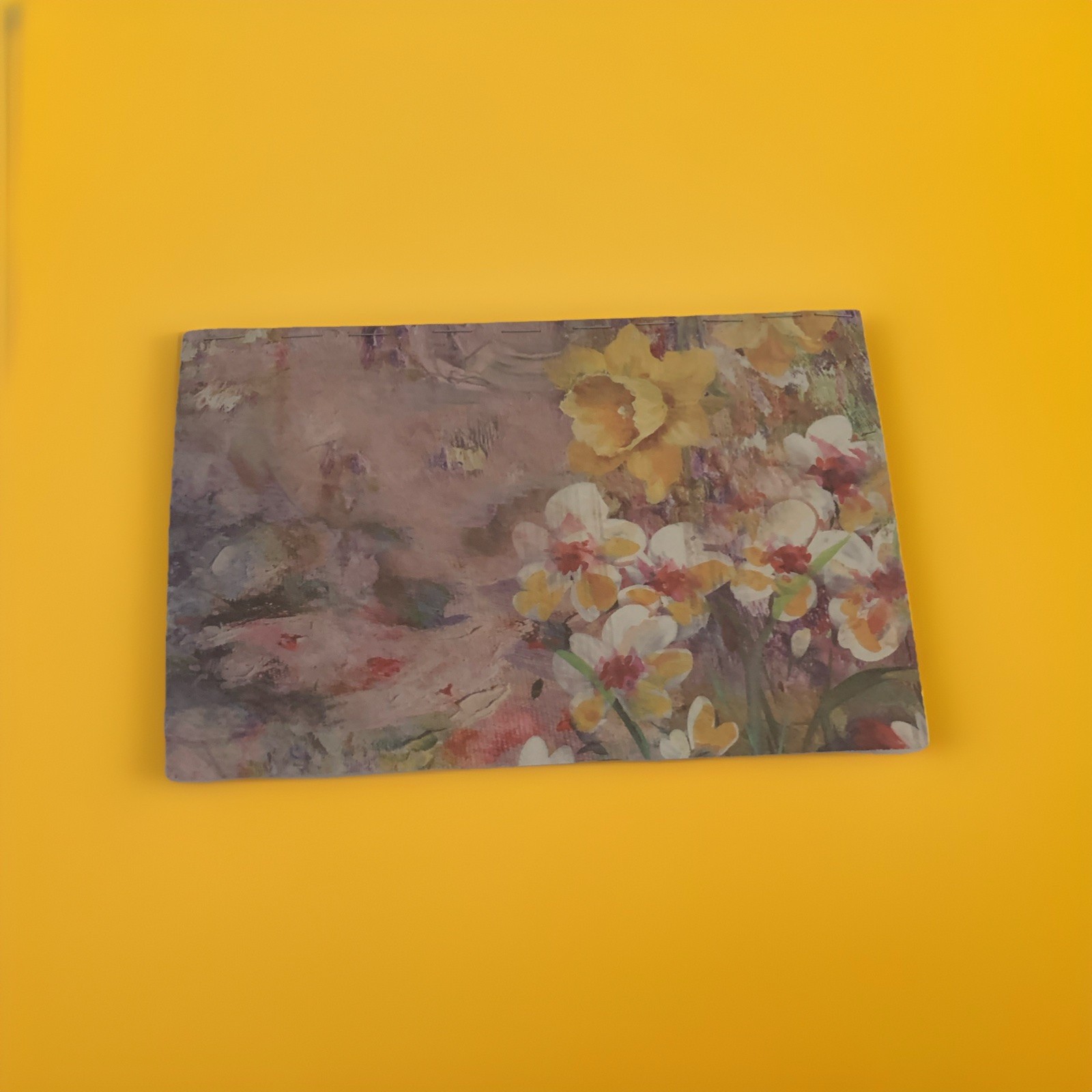 Handmade Floral Notebook Journal Impressionist Flower Cardstock 1 Set