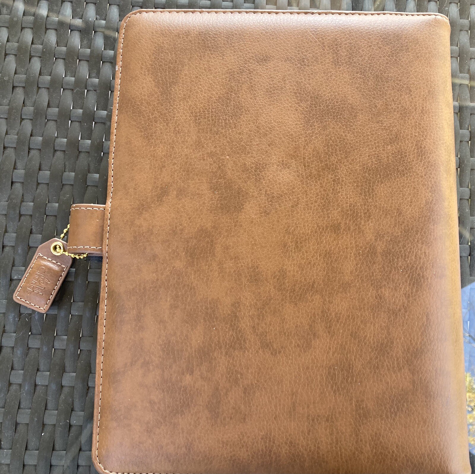 Webster’s Pages Leather Planner 6 Ring Binder Walnut
