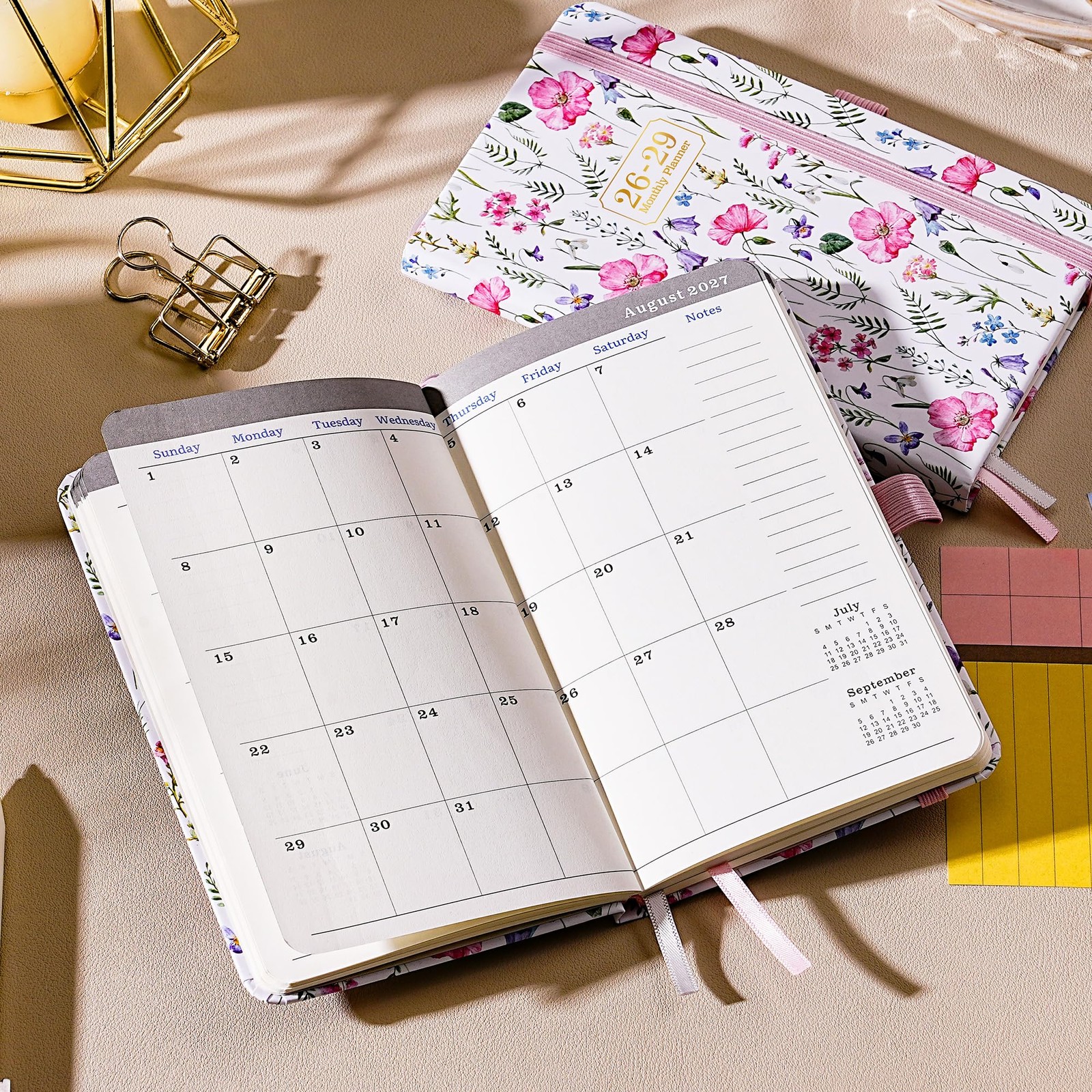 Pocket Calendar 20262029 3 Year Monthly Planner 20262029, July 2026 June 20…
