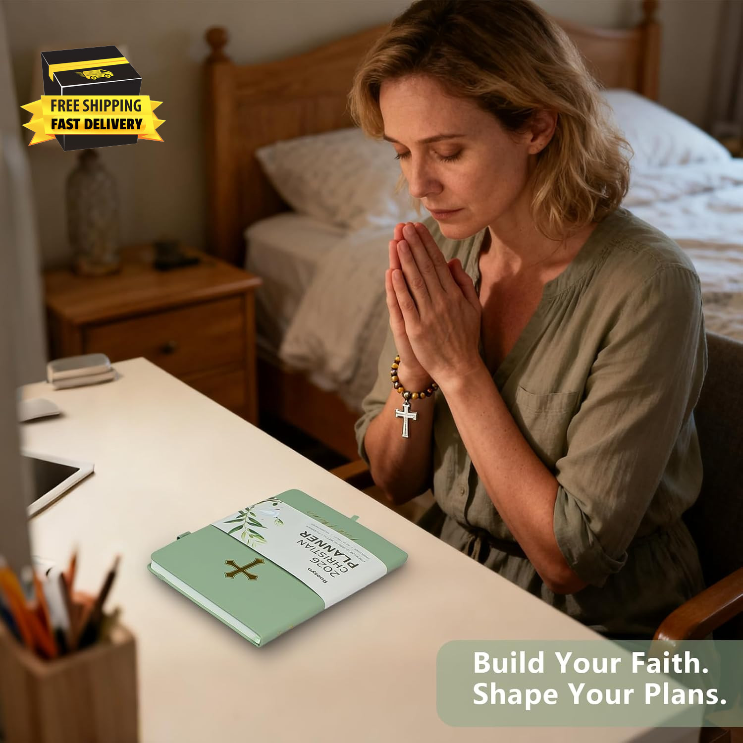 2026 Christian Planner for Women & Man – 5.7″X8.3″ 12-Month Hardcover Bible Jour