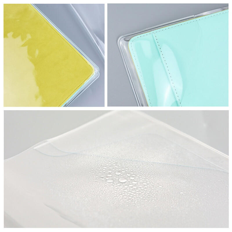 PVC Transparent Notebook Cover A5/A6 Waterproof Journal Planner Protective Cover