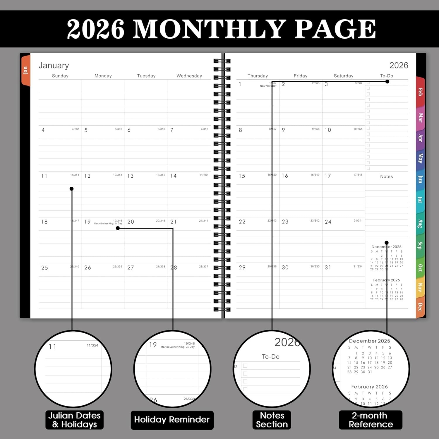 2026 Appointment Book/Planner – 8.2″ x 11″, Daily Planner 2026 from Jan. 2026…
