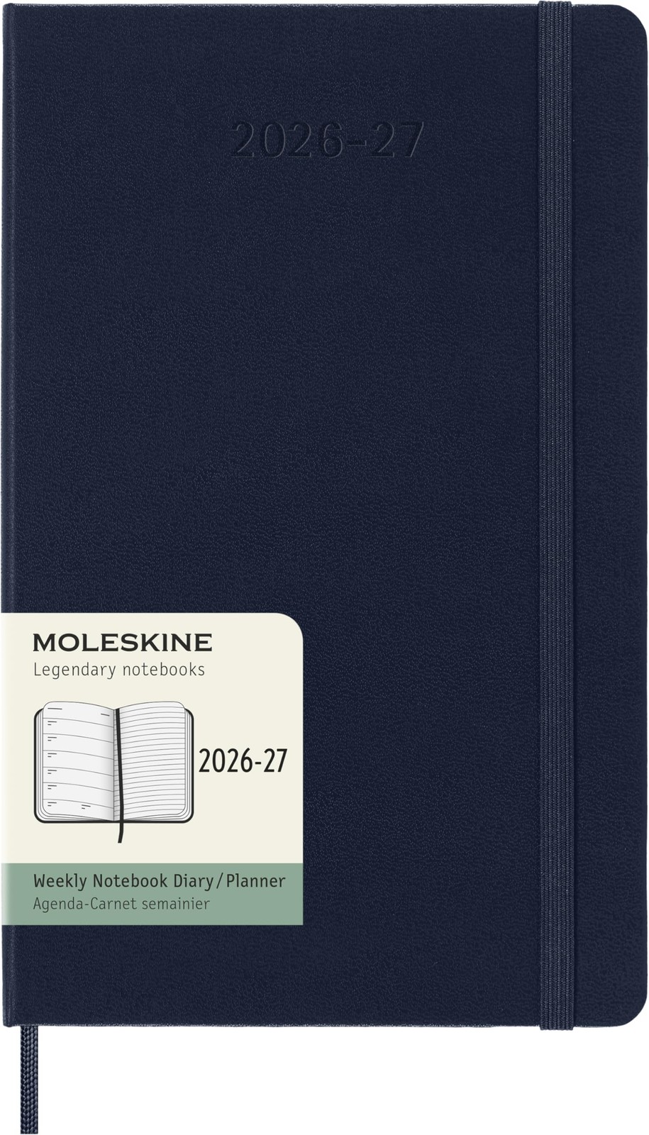 Moleskine Classic 18 Month 2026-2027 Weekly 5″ x 8.25″, Sapphire Blue