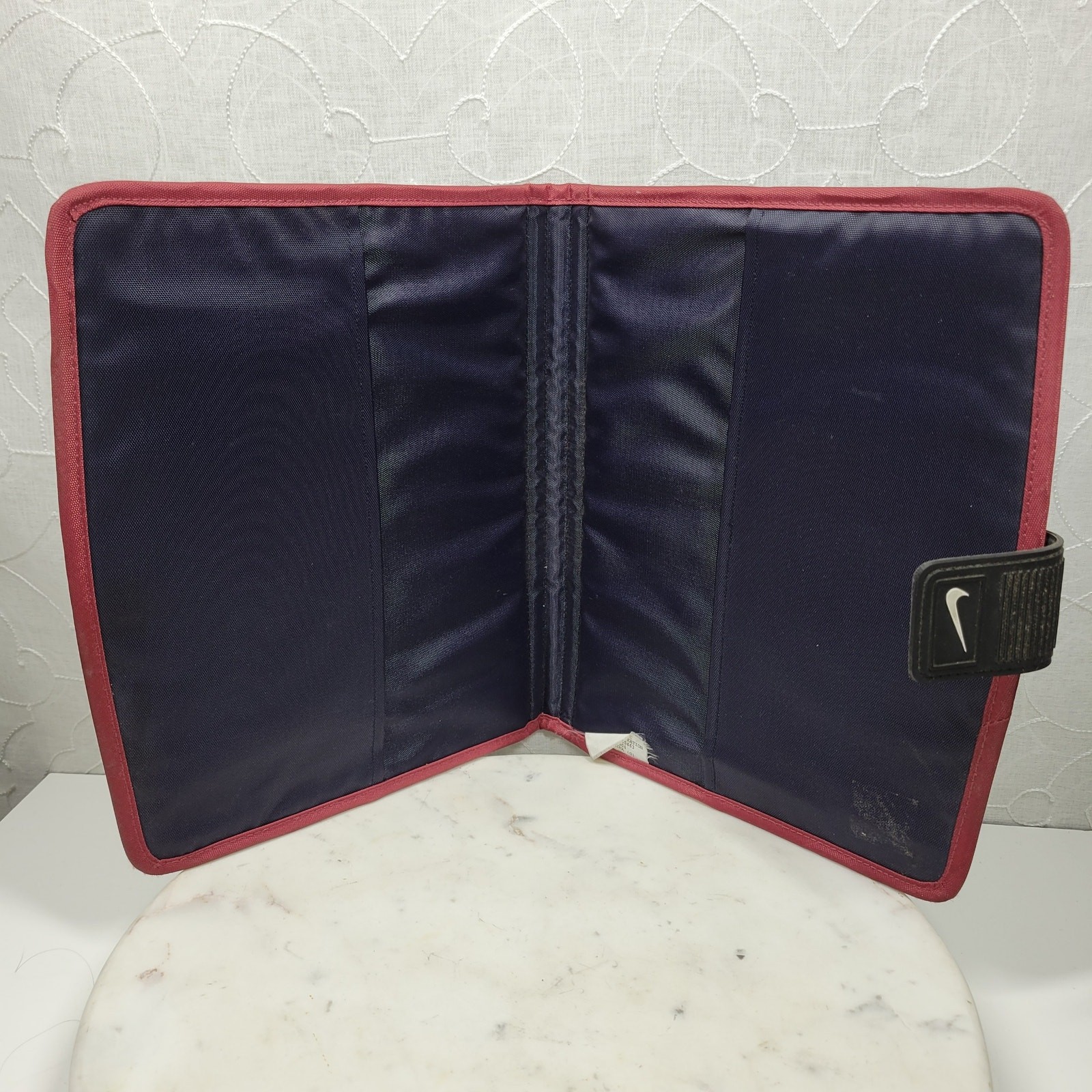 VTG Nike Trapper Keeper Binder Cover Black 1996 Mead Planner Organizer Retro