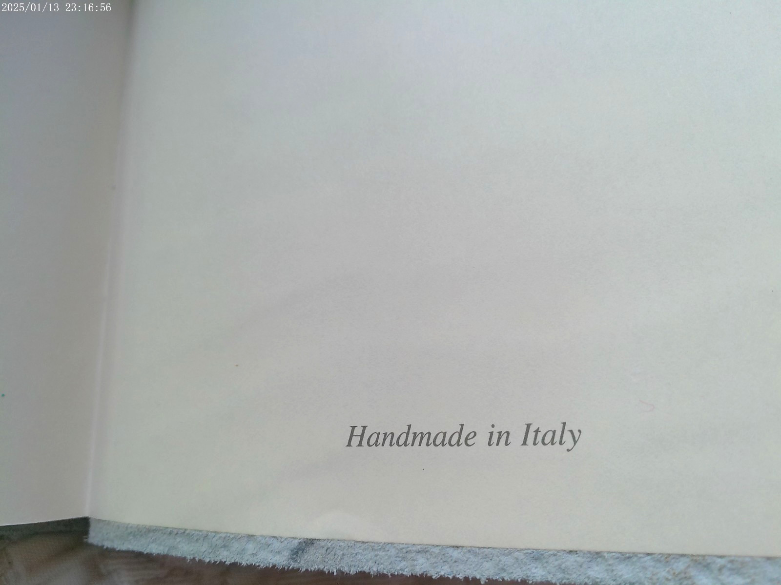 HANDMADE ITALY LEATHER LINED PAGES JOURNAL BRONZE STRIPE OLD FACTORY TUSCANY NWT