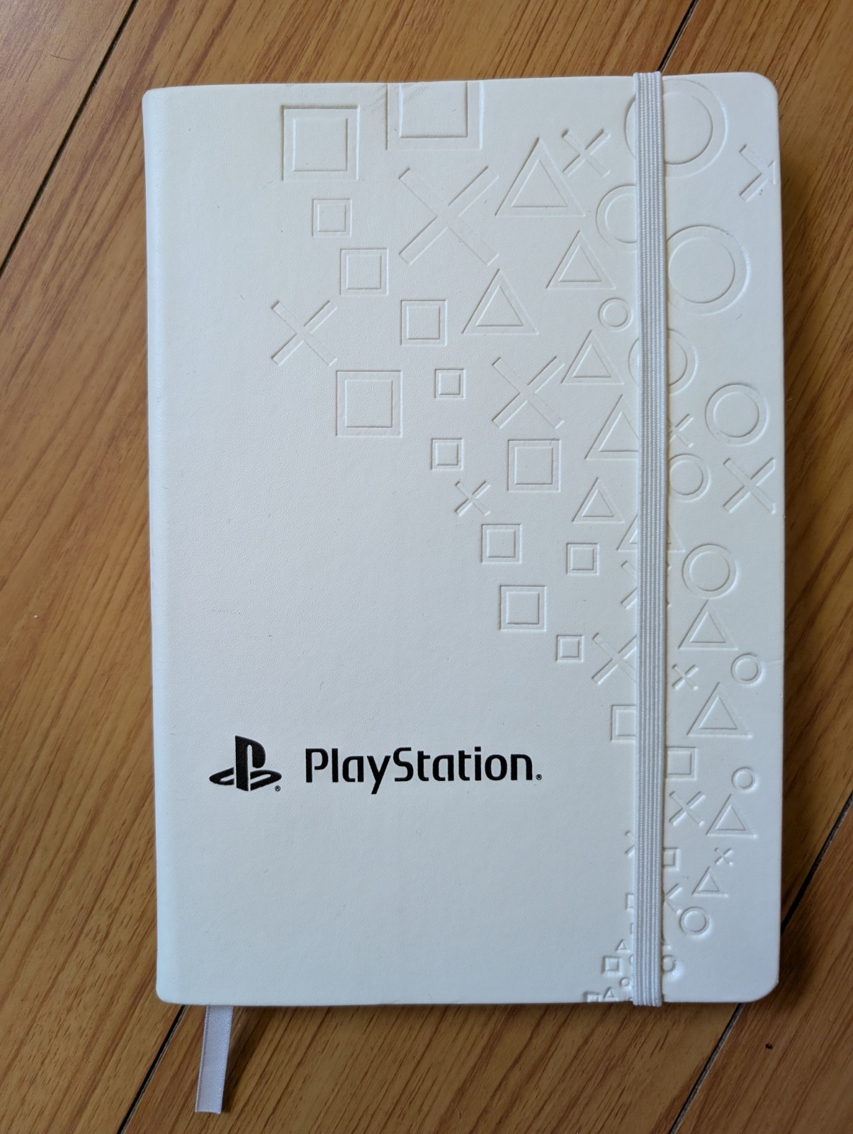 PlayStation Notebook Journal White with Elastic Closure PS2 PS3 PS4 PS5