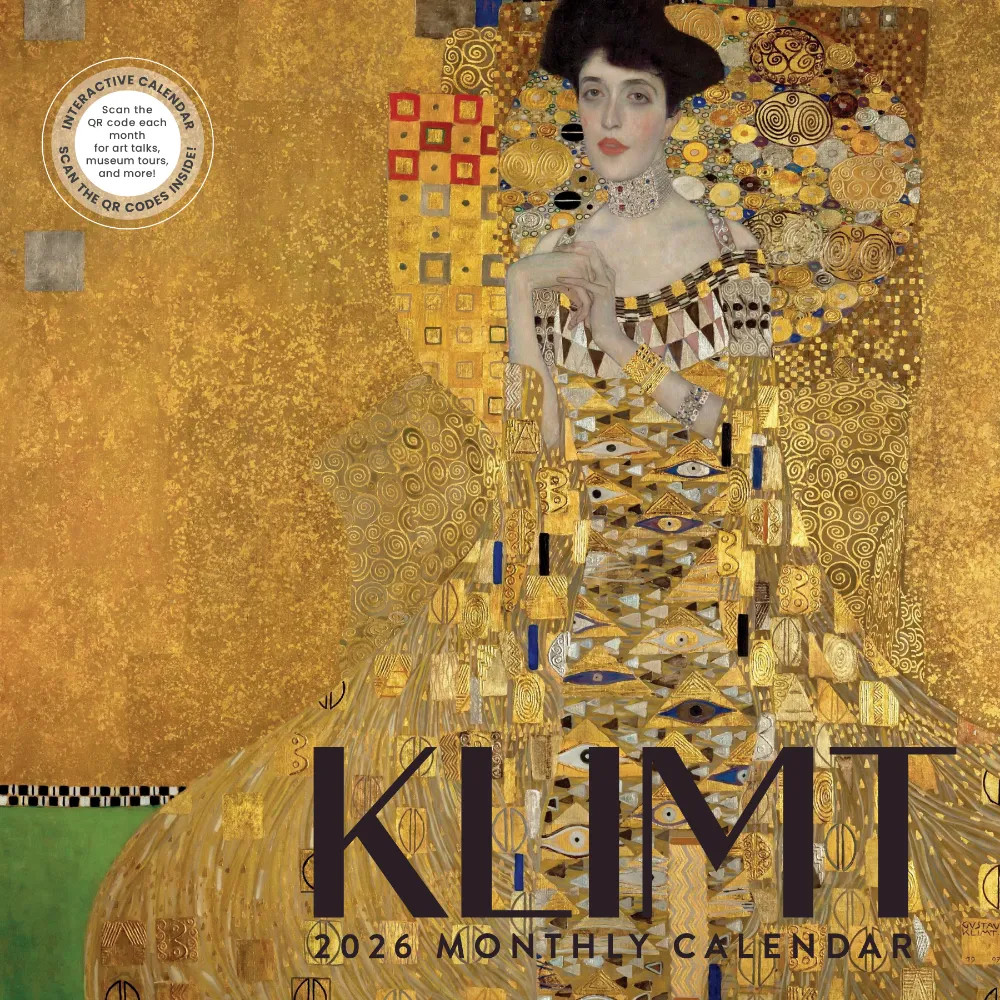 Klimt Calendar 2026 | 12″ x 24″ 12 Month Calendar | Marble City Press