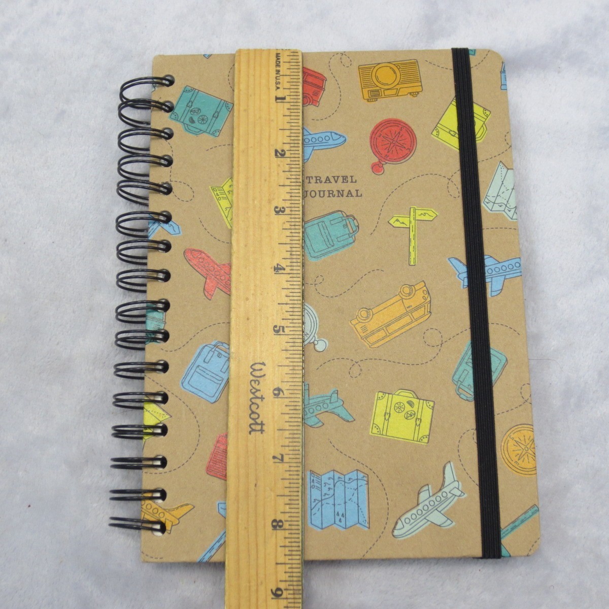 Paperchase World Travel Journal Recycled Paper Hardbound Souvenir Pockets NEW