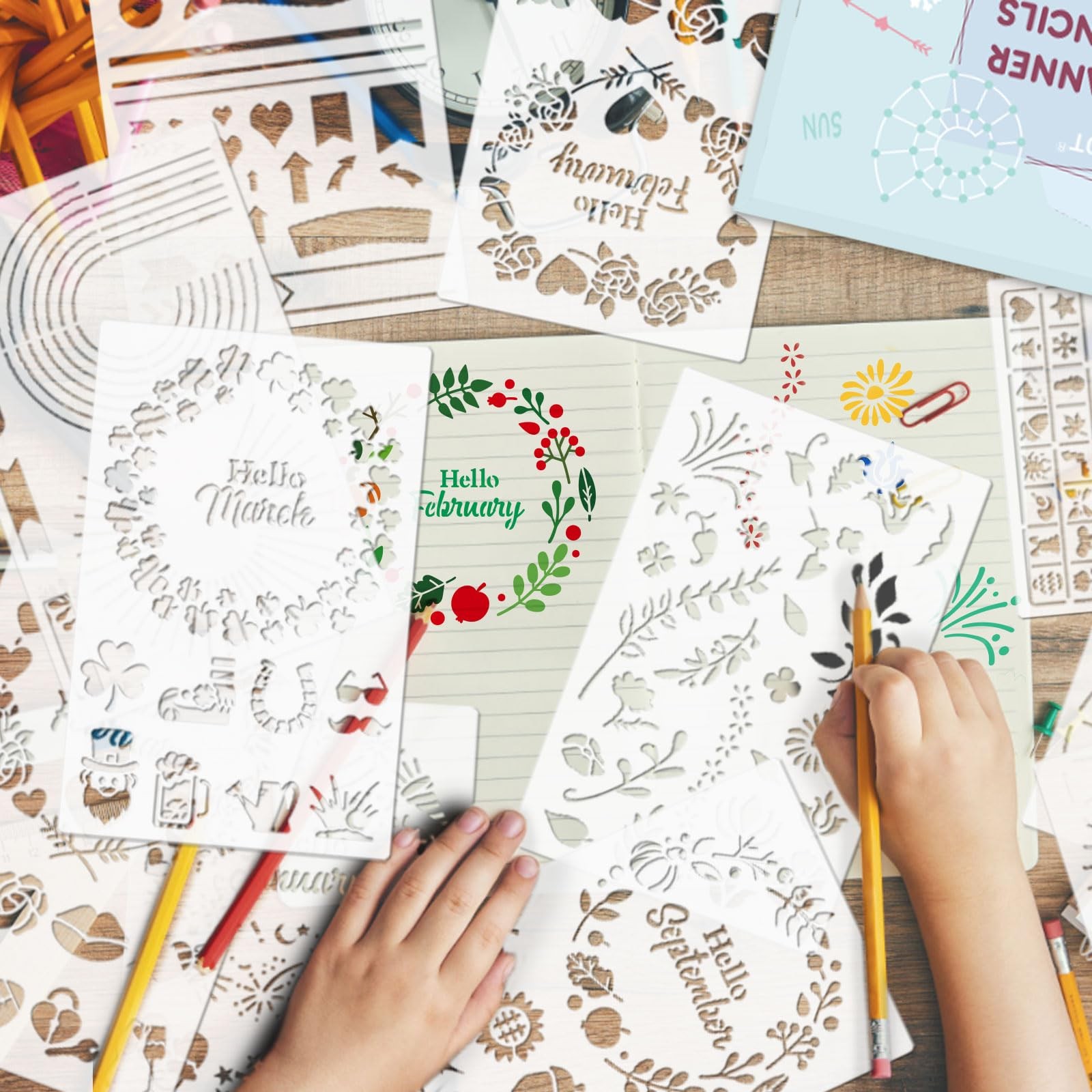 36 PCS Planner Stencils,Plastic Bullet Journals Stencils Journaling Supplies …