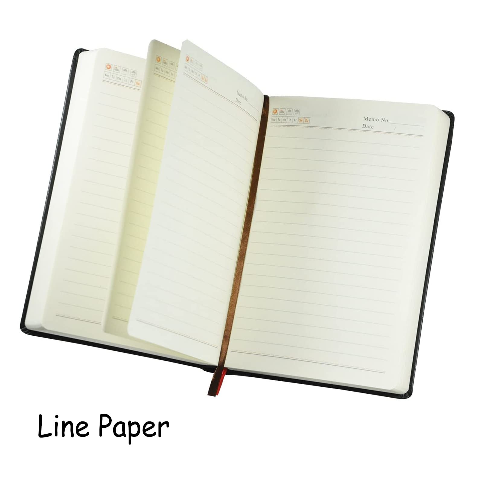 SAYEEC Thick Lined Journal Notebook 720 Pages Small, Black B6 with 360 Sheets