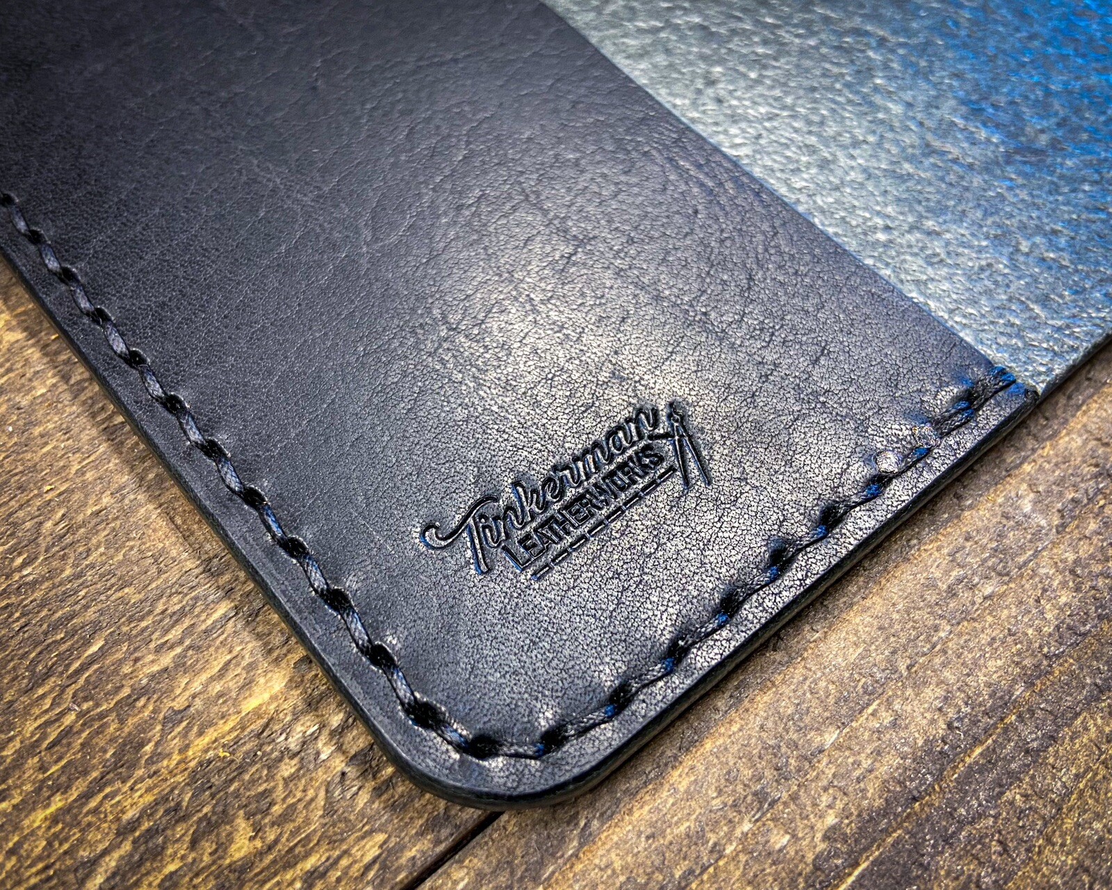 Pocket Notebook Black Leather Refillable cover with Mini Composition Book USA