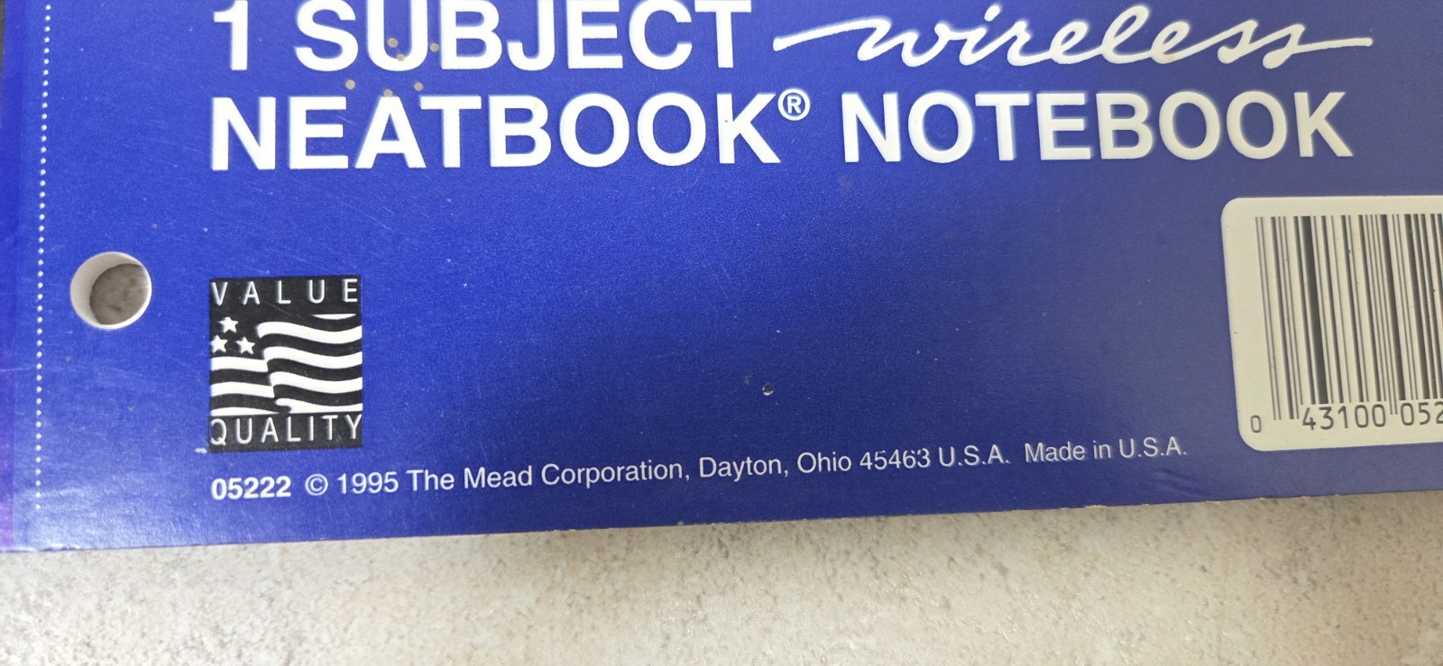 Mead LOT (4) 3X 05626 – 1X 05222 Neatbook 80-Page 8 x 10-1/2-Inch College-Ruled